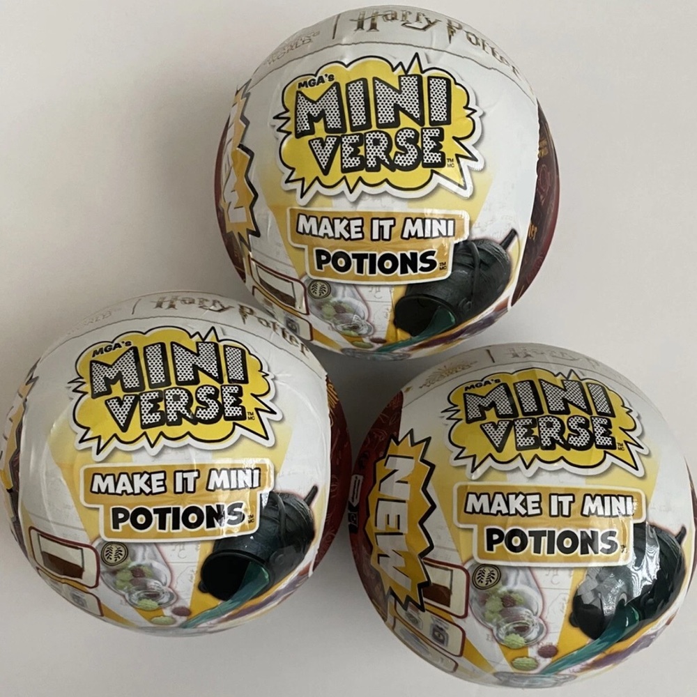 Miniverse Make It Mini Portions Lot of 3 Harry Potter Mystery Potions Ball